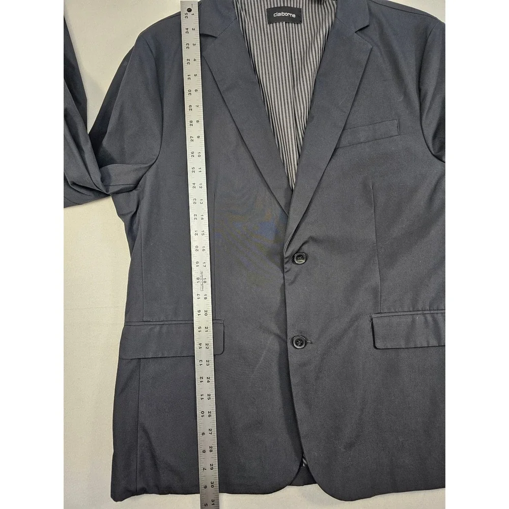 NWT Claiborne Men's Galaxy Grey Blazer Size 44 Cotton Blend Sport‎ Coat